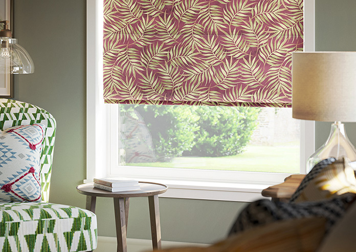 Goa, Vermillion - Motorised Roman Blind - Image 5